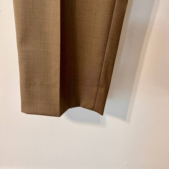 Paul Betenly Vantage Dress Pants Mens Size 34 Tan Super 120's Wool Classic - Picture 9 of 13